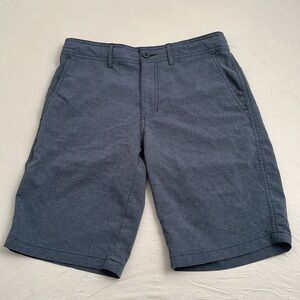 Goodfellow blue heather hybrid lightweight shorts